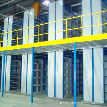 Mezzanine à 2 niveaux pour stockage de petites pièces